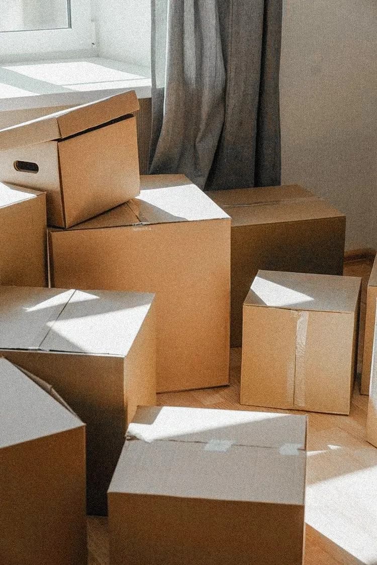 Declutter before move day to reduce total move volume